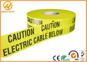 China Yellow and Black Warning Stripes for Safety Warning Caution Electric Cable Below factory