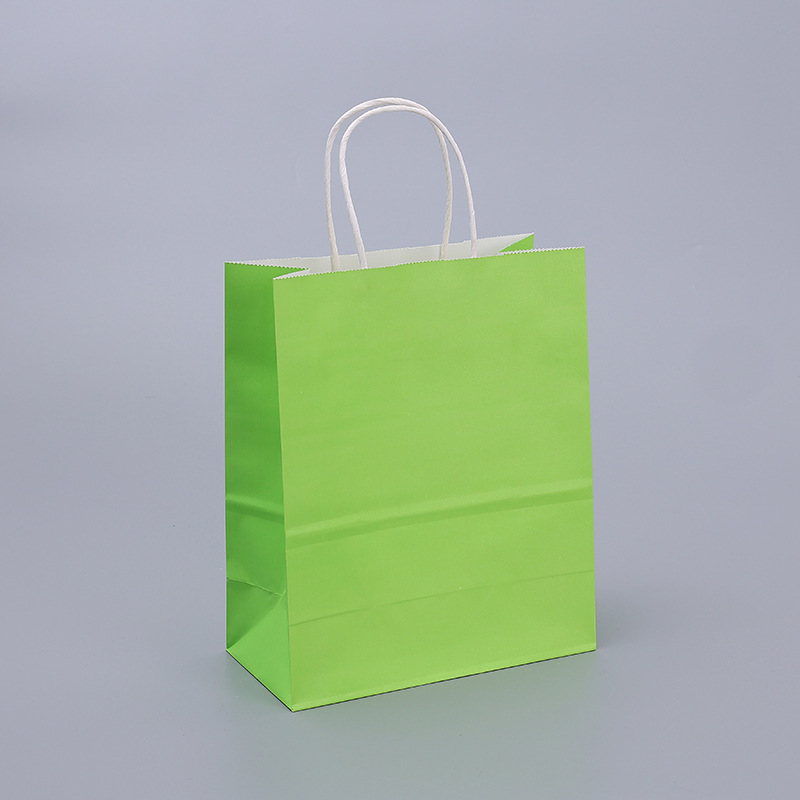 Take Away Food Packaging Kraft Paper Bag with Your Own Logo Custom Recyclable Shopping Bag