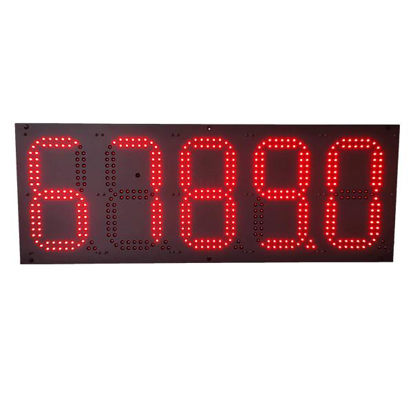 Remote Control 12 Inches Led Petrol Price Displays Single Color Digital