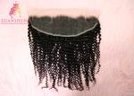 Cuticle Aligned Raw Hair Deep Curly 13*4 Virgin Frontal Silky Lace Frontals