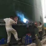 Flexible Rail Tank Welding Tractor Submerged-Arc Welder Walking Speed 50-1250 mm