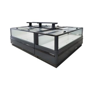 China Frost Free Chest Freezer Supplier With Ultra Large Glass Window on sale