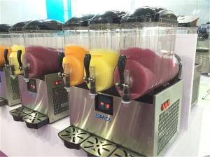 China 220V Commercial Slush Machine Frozen Drink Maker With 2 Tank Single Phase factory