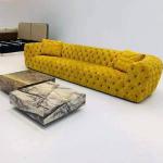 Tufted Velvet Modular Sofas 1.0x2.7m Chesterfield