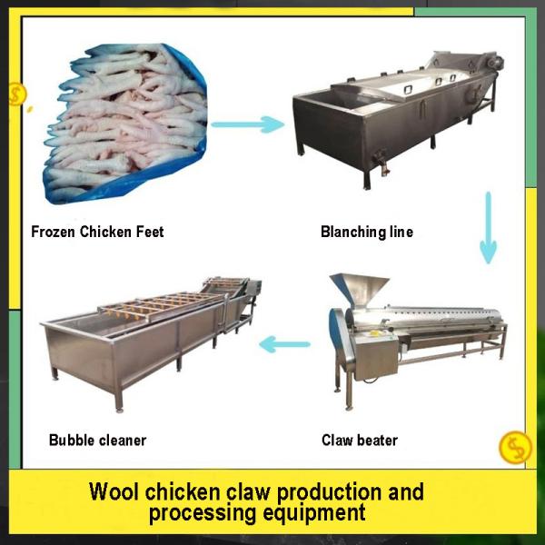 Chicken feet processing Line factory direct sales chicken toenail trimming