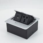 Multifunctional Zinc Alloy Hidden Pop up Table Socket Outlet Box
