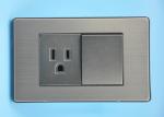 Stainless Steel Switches And Sockets American Style Over Current Protection
