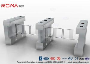 China Gym Swing Barrier Gate Electronic Stainless Steel Turnstile Double Swing IP 54 LED Indicator factory