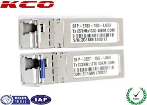 China 40KM SM Ethernet Optical Transceiver 10GB LC Connector High Performance factory