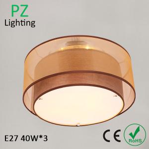 China Round design tree bark shade ceiling lamp pendant lamp for restaurant / hotel / home factory