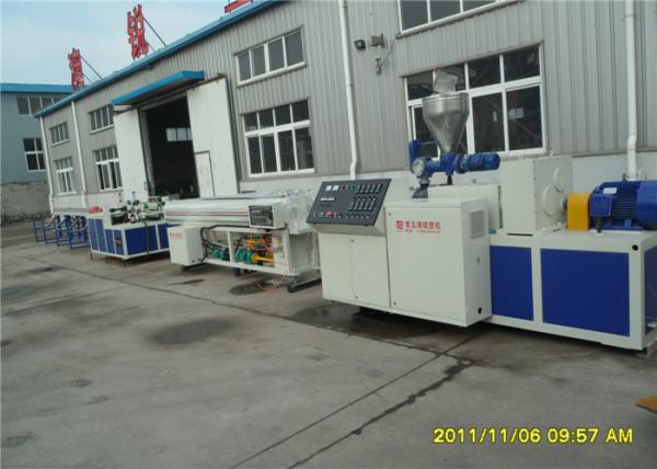 Twin Pipe PE PVC Extursion production Line For Architectural Pipe , PVC Twin