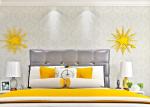 Bright Floral Wallpaper Modern Removable Wallpaper Non Woven Wall Covering