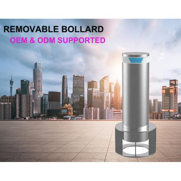 Roadway Anti Crash Fixed Static Automatic Rising Bollards Surface Mounted