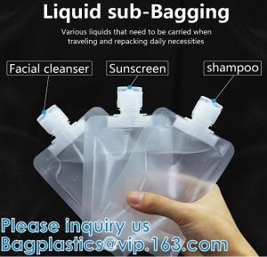 China Liquid sub Bagging, Sanitizer Lotion, Fluid Bottles, Travel Bag, TSA approved Container Bag, Squeeze Pouch factory