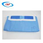 Blue Transverse Laparotomy Drape Sterile Towel For Medical