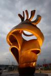 Contemporary Outdoor Bronze Sculpture , Decorative Modern Abstract Bronze