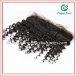 Brazilian virgin hair lace frontal 13''x4'' ,natural color deep wave 10''-24''L