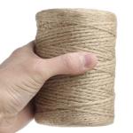 YILIYUAN ROPE 5 mm 6mm baler jute twine yarn rope 3ply roll Multifunction Twist