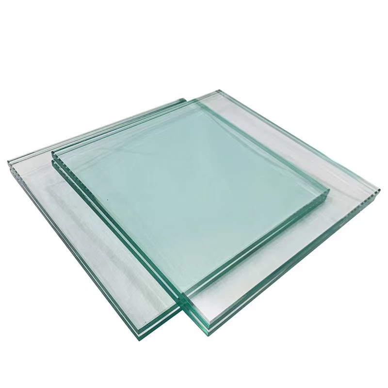 Tempered PVB Laminated Acoustic Glass Panels Safety Transparent For Commercial Building