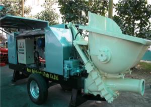 China Electric Small Portable Hydraulic Concrete Pump 40m3 / h With Slide Valve 380V / 50Hz 2600kgs Weight factory