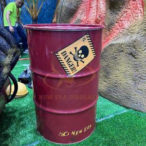China Haunted House Animatronic Props Spider Oil Barrel for Amusement Park factory