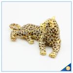 Panther Shape Trinket Box Hand Painted Enamel Crystal Trinket Box SCJ052-2