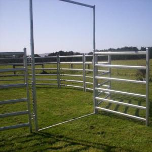 China Length 2.1m Height 1.8m Galvanized Livestock Panels For Horse Fence 6 Rails factory