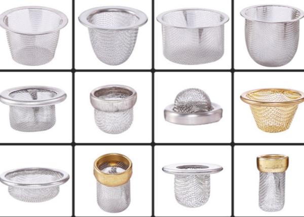 SS304 316L 45mm Dia Stainless Steel Mesh Strainer Filtering Tabacco Cap Shape