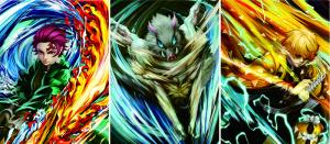 China Demon Slayer 3D Lenticular Anime Poster Stock /Custom Design factory