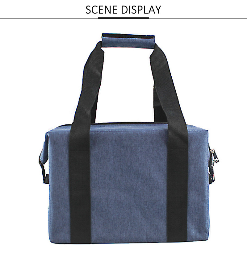 PEVA lining 600D Polyester Insulated Lunch Cooler Bags