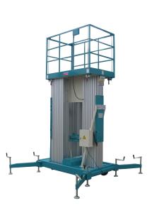 China 10M Lifting Height 300Kg Loading Capacity Aerial Work Platform with Triple Mast factory
