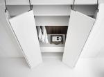 Custom White Closet Bespoke PET Folding Door Wardrobe