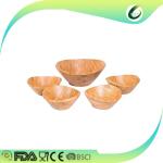 Eco-friendly fruit salad bamboo salad bowl