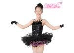 Ballet Tutu Dress Ballerina Dance Costumes 2 Pieces Camisole Sequin Feather