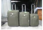 Durable Eva Expandable Luggage Iron Frame 3 Pieces Set 600DTWILL On 2 Big Wheels
