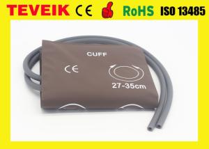 China Factory Price Reusable 27-35cm Adult Double Hose Blood Pressure NIBP Cuff For Patient Monitor, PU material factory