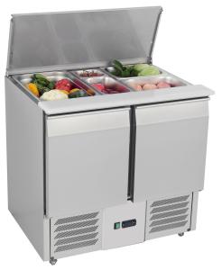 China 250L Refrigerated Saladette Counter 900x700x850mm Static Cooling factory