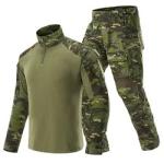 Tan Tactical Military Uniform Windproof Breathable Protective G2 G3 Suit Frog