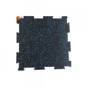 China Shock Resistant Fitness Rubber Flooring Mats Interlocking Durable For Gym factory