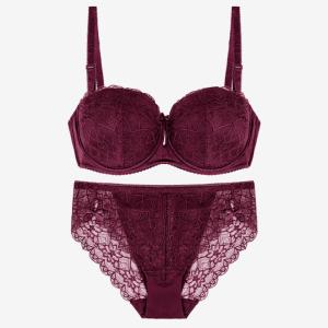 China BEIZHI Stylish D Cup Bra Brief Sets 2021 High Quality Lace Bra Set Underwired Push Up factory