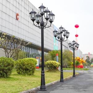 China Modern LED Solar Garden Lights Repair European Courtyard Lamp 2m 4.5m Ip65 factory