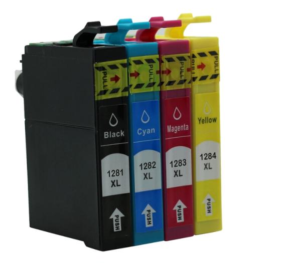 100% Brand New for epson (4 color/set)T1281/T1282/T1283/T1284 for Epson Stylus