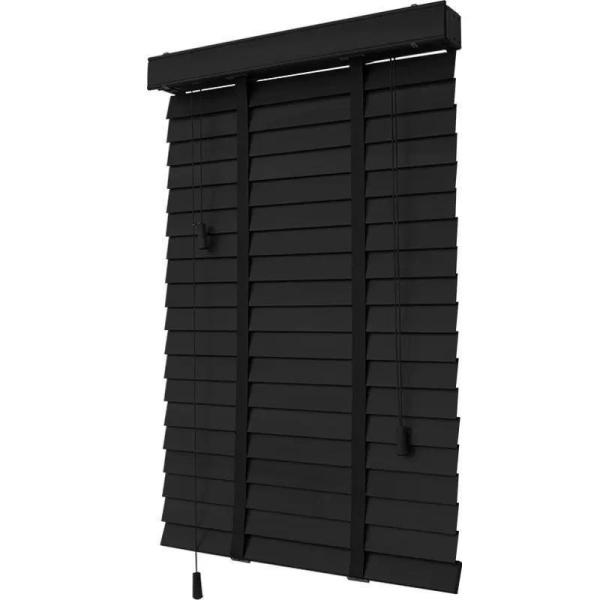 Contemporary Design Shutters for Office Living Room Study Electric Lift Black