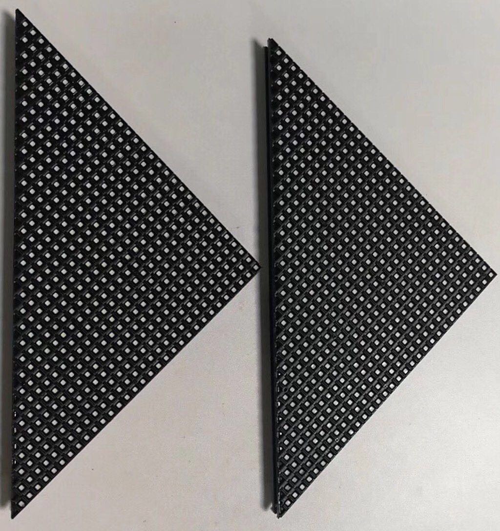 Outdoor Triangle LED Module RGB P6 Full Color SMD Abnormal Shape Design Module Shenzhen Factory