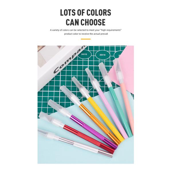 Metal Handle Scalpel Blade Knife for Craft Engraving Cutting Supplies DIY Stationery