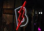 Acrylic 12VDC 200cm Led Lightning Neon Signs RoHS For Bar