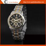 018A E Go Fashion Watches Man 3 Small Dials Golden Watch Original Japan Quartz