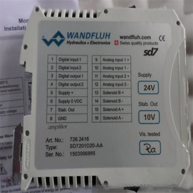 Wandfluh Digital Amplifier Module Sd7201d20-Aa