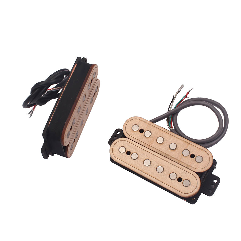 Durable Maple Wood Electric Guitar Humbucker Pickups Set N8~9K/B14~15K Output