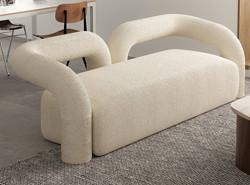China Nordic Single Living Room Sofa Minimalist Straight Row 260*80cm factory